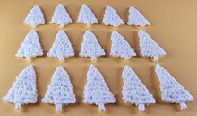 15 x Edible 3D 40mm Small Christmas Trees icing toppers, cake cupcakes decorations T049