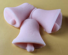 6 x Edible 3D 55mm Jingle Bells, Christmas icing toppers, cake cupcakes decorations T095