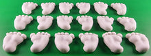 18 x Edible 3D 30mm Baby Feet icing toppers, cake cupcakes decorations T041