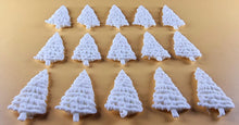 15 x Edible 3D 40mm Small Christmas Trees icing toppers, cake cupcakes decorations T049