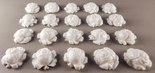 20 x Edible 3D 23mm high detail roses rose flowers icing toppers, cake cupcakes decorations T018