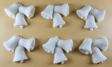 6 x Edible 3D 55mm Jingle Bells, Christmas icing toppers, cake cupcakes decorations T095