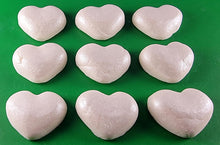 9 x Edible 3D 40mm Hearts icing toppers, cake cupcakes decorations T060