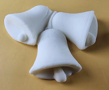 6 x Edible 3D 55mm Jingle Bells, Christmas icing toppers, cake cupcakes decorations T095