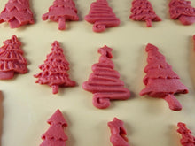 15 x Edible 3D 45mm Christmas Trees, icing toppers, cake cupcakes decorations T088