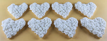 8 x Edible 3D 45mm Heart Clusters, icing toppers, cake cupcakes decorations T094