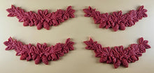 4 x Edible 3D 110mm Garlands, Christmas icing toppers, cake cupcakes decorations T097