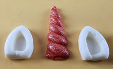 27 Peice Edible 3D Unicorn Horns and Ears Set icing toppers, cake cupcakes decorations T098