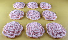 9 x Edible 3D 40mm Rose Flowers icing toppers, cake cupcakes T130