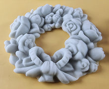 4 x Edible 3D 60mm Rose Wreaths, icing toppers, cake cupcakes decorations T086