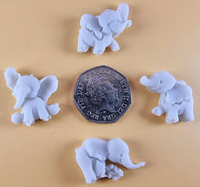 16 x Edible 3D 25mm Elephant Set, icing toppers, cake cupcakes decorations T071