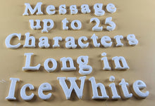 25 x Edible 3D Personalized Times New Roman Font, icing toppers, cake cupcakes decorations T083