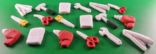 18 x Edible 3D 25mm Mixed Tool set icing toppers, cake cupcakes T125