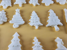 15 x Edible 3D 45mm Christmas Trees, icing toppers, cake cupcakes decorations T088
