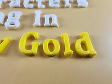 25 x Edible 3D Personalized Cumbria Font Text, icing toppers, cake cupcakes decorations T082