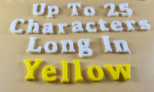 25 x Edible 3D Personalized Cumbria Font Text, icing toppers, cake cupcakes decorations T082