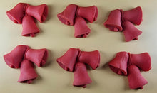 6 x Edible 3D 55mm Jingle Bells, Christmas icing toppers, cake cupcakes decorations T095