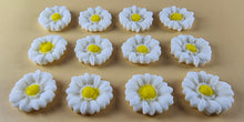 12 x Edible 3D 22mm flowers icing toppers, cake cupcakes decorations T104