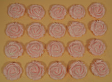 20 x Edible 3D 24mm medium roses flowers icing toppers, cake cupcakes decorations T002