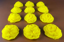 12 x Edible 3D 34mm large roses rose flowers icing toppers, cake cupcakes decorations T011