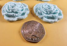 9 x Edible 3D 40mm Rose Flowers icing toppers, cake cupcakes T130