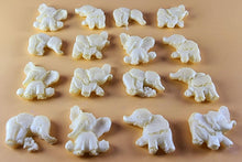 16 x Edible 3D 25mm Elephant Set, icing toppers, cake cupcakes decorations T071