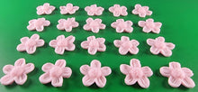 20 x Edible 3D 22mm flower flowers icing toppers, cake cupcakes decorations T026