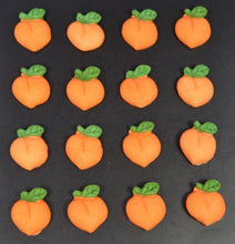 16 x Edible 3D peach peaches fruit vegetables icing toppers, cake cupcakes decorations