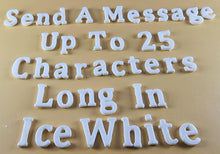 25 x Edible 3D Personalized Cumbria Font Text, icing toppers, cake cupcakes decorations T082