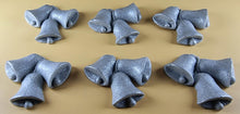 6 x Edible 3D 55mm Jingle Bells, Christmas icing toppers, cake cupcakes decorations T095