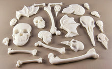 20 x Edible 3D 50mm Skull and Bones set icing toppers, cake cupcakes decorations T057