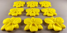 9 x Edible 3D 48mm Orchid, Orchids, flowers, flower, icing toppers, cake cupcakes decorations T038