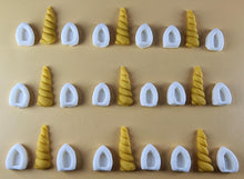 27 Peice Edible 3D Unicorn Horns and Ears Set icing toppers, cake cupcakes decorations T098