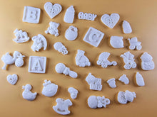 30 x Edible 3D Baby Toppers, icing toppers, cake cupcakes decorations T064