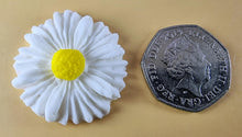 12 x Edible 3D 35mm Daisies Daisy flowers icing toppers, cake cupcakes T118