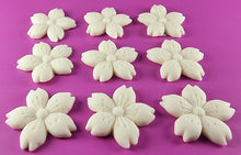 9 x Edible 3D 30mm Cherry Blossoms icing toppers, cake cupcakes decorations T053