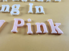25 x Edible 3D Personalized Cumbria Font Text, icing toppers, cake cupcakes decorations T082