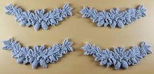 4 x Edible 3D 110mm Garlands, Christmas icing toppers, cake cupcakes decorations T097