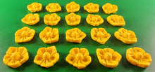 20 x Edible 3D 20mm flower flowers icing toppers, cake cupcakes decorations T032