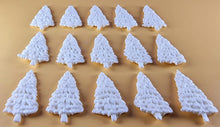 15 x Edible 3D 40mm Small Christmas Trees icing toppers, cake cupcakes decorations T049