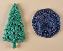 15 x Edible 3D 40mm Small Christmas Trees icing toppers, cake cupcakes decorations T049