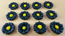12 x Edible 3D 22mm flowers icing toppers, cake cupcakes decorations T104