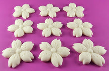 9 x Edible 3D 40mm Cherry Blossoms icing toppers, cake cupcakes decorations T051
