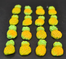 16 x Edible 3D pineapples pineapple fruit vegetables icing toppers, cake cupcakes decorations