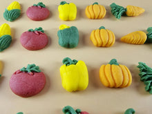 20 x Edible 3D 18mm Mixed Vegetables icing toppers, cake cupcakes decorations T100