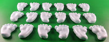 18 x Edible 3D 30mm Baby Feet icing toppers, cake cupcakes decorations T041
