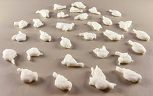 30 x Edible 3D 10mm Small Birds Bird icing toppers, cake cupcakes decorations T039
