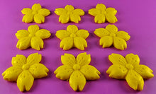 9 x Edible 3D 30mm Cherry Blossoms icing toppers, cake cupcakes decorations T053