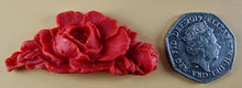 12 x Edible 3D 55mm Rose Bunches, icing toppers, cake cupcakes decorations T080