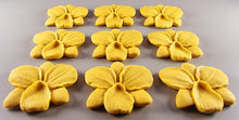 9 x Edible 3D 48mm Orchid, Orchids, flowers, flower, icing toppers, cake cupcakes decorations T038